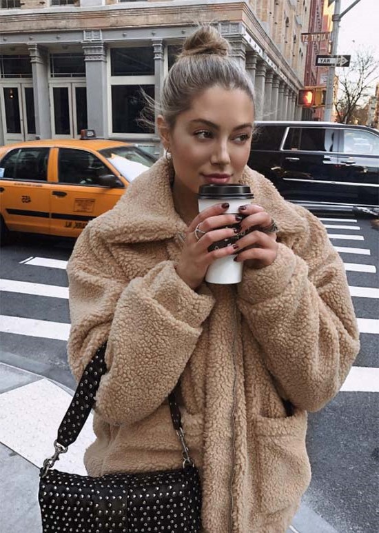 The teddy coat | 10 Coolest Winter Coat Trends | Her Beauty