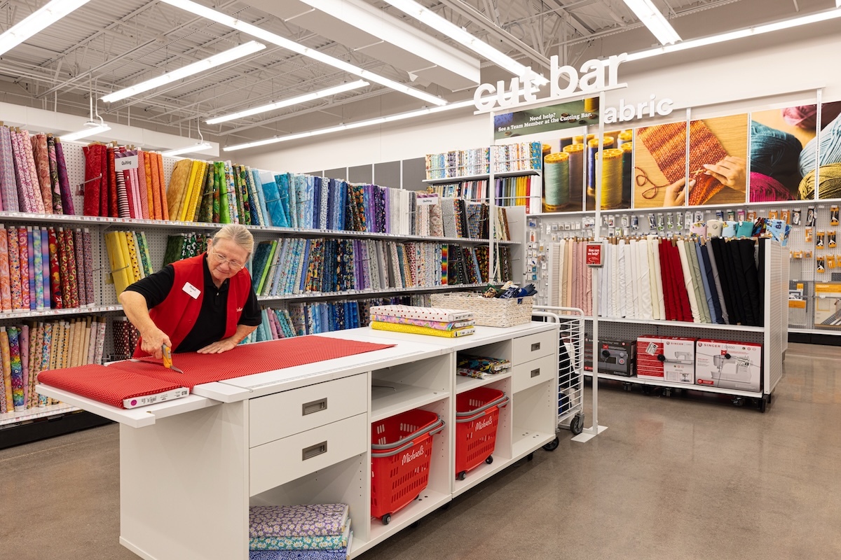 Michaels fabric cut bar