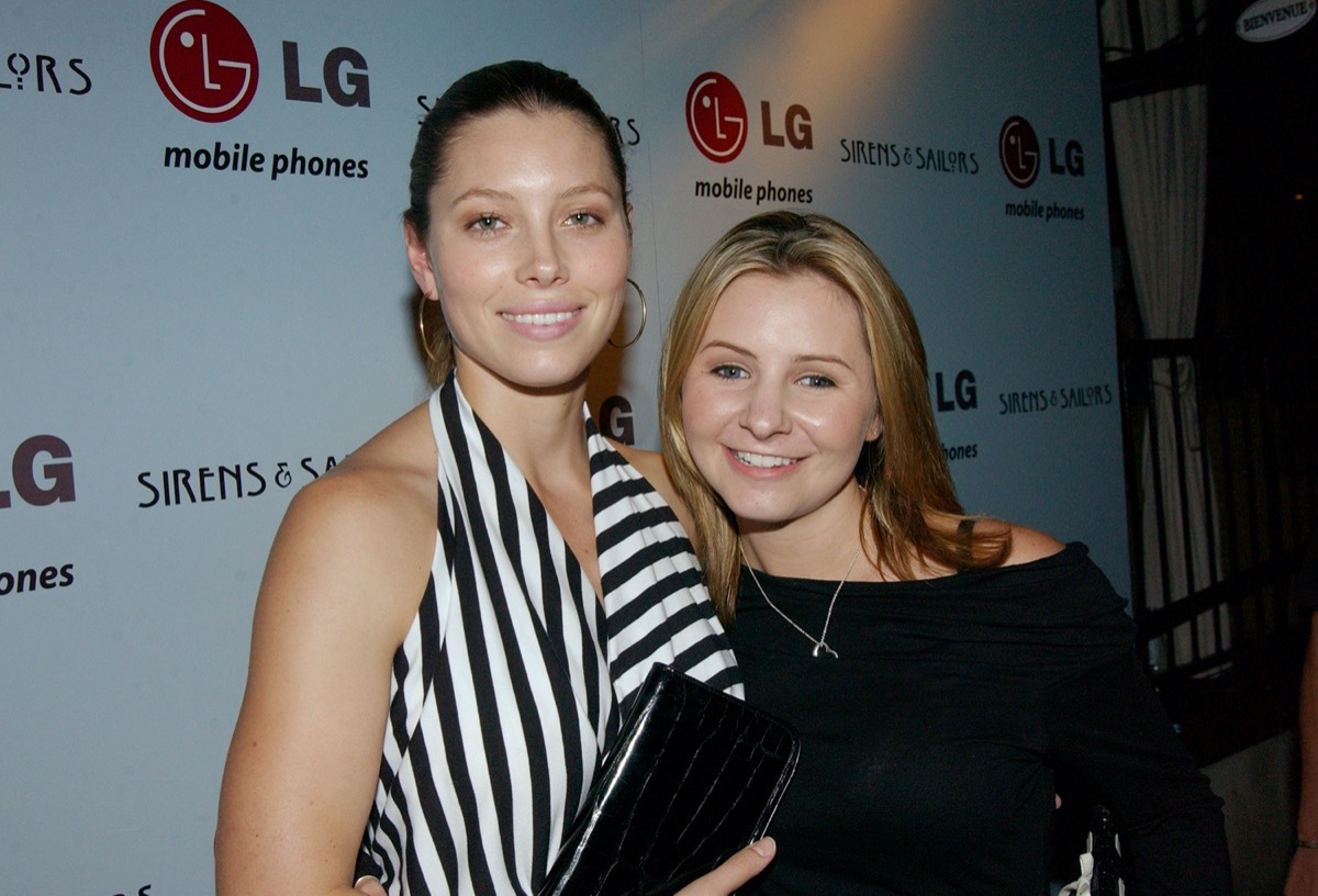 Jessica Biel and Beverley Mitchell in 2003