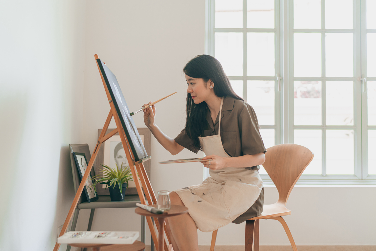 Female Asian painter