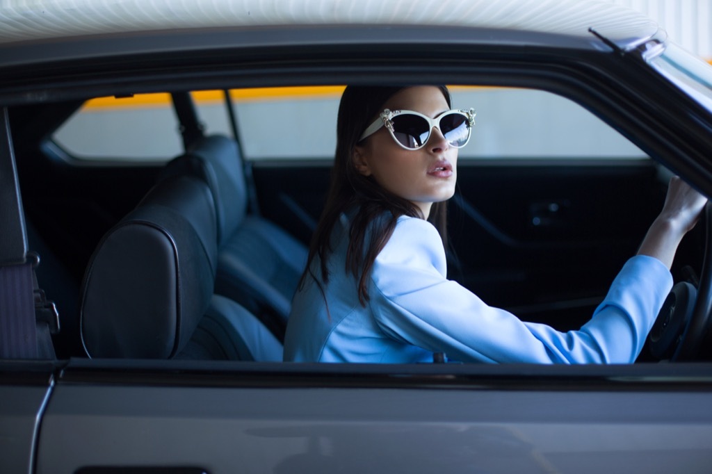 Woman Hot Car Seats Summer