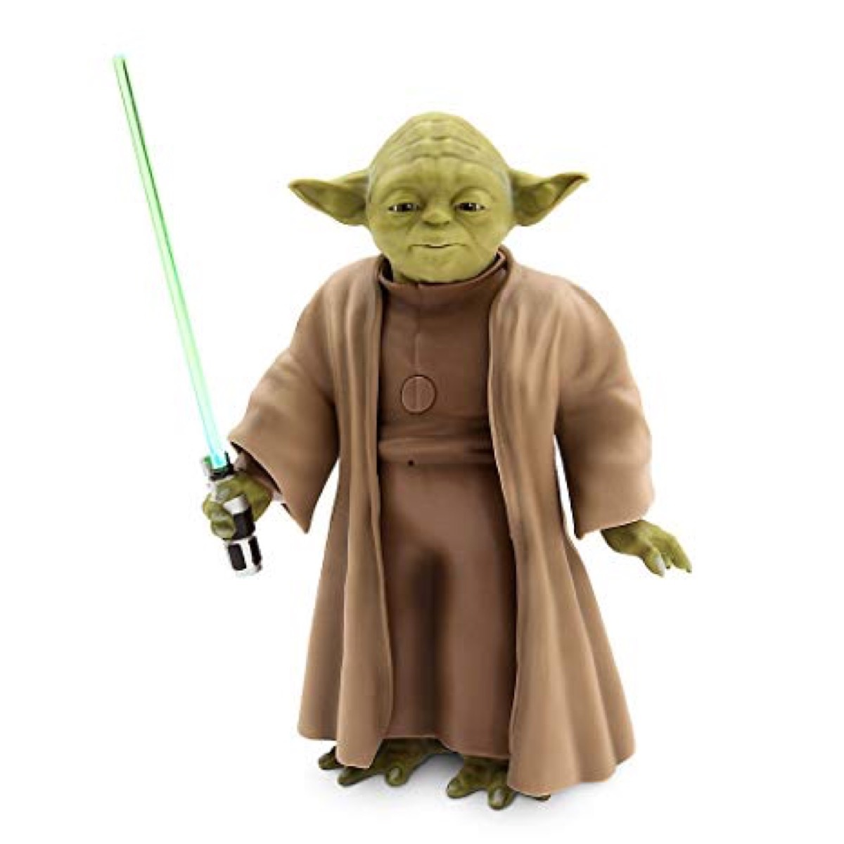 Yoda doll with lightsaber